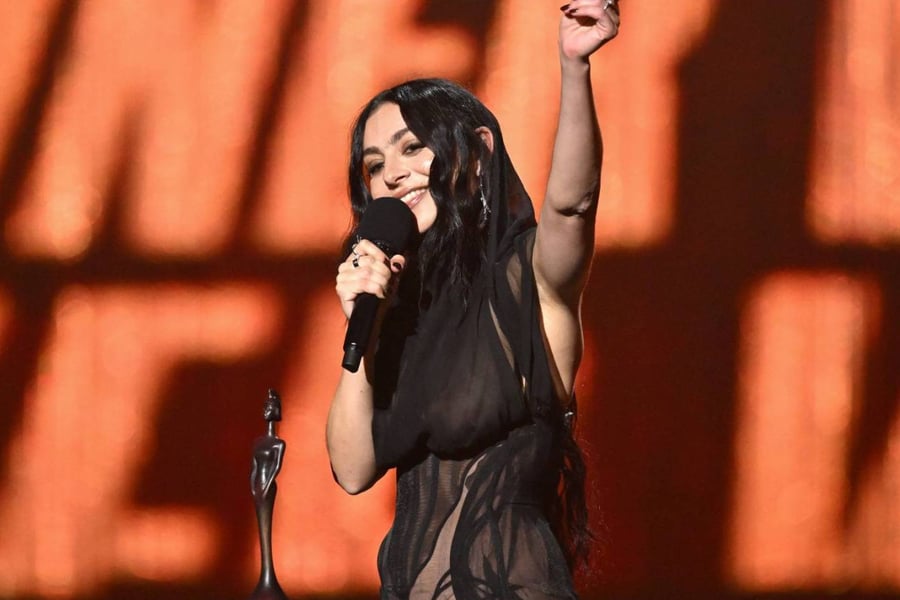 Charli XCX during The BRIT Awards 2025