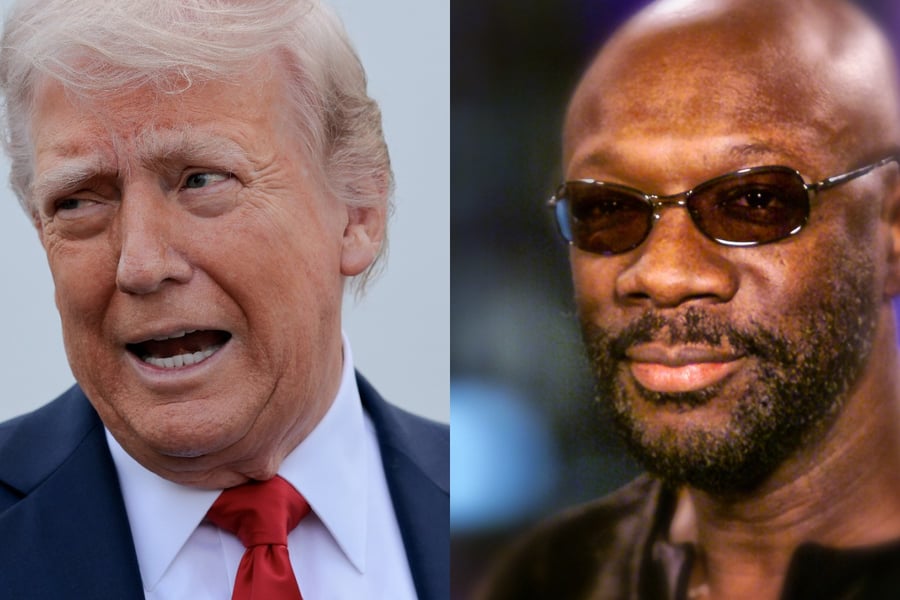 Donald Trump and Isaac Hayes