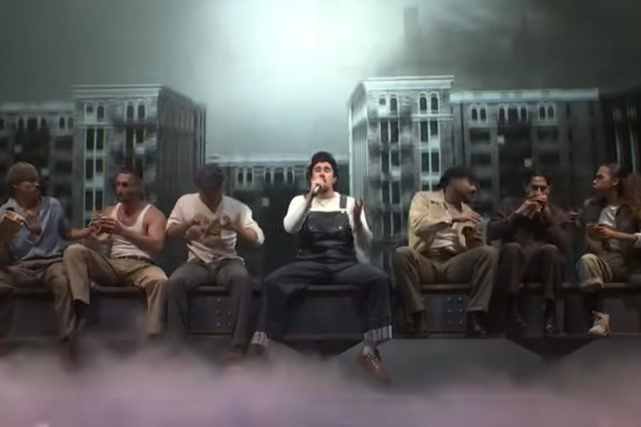 Bad Bunny performs on SNL