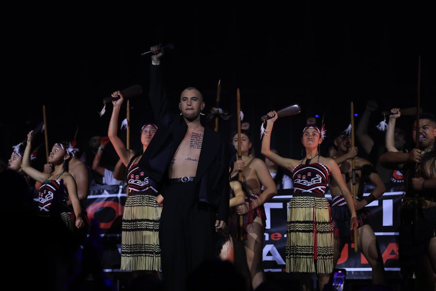 Stan Walker performs at the 2025 Aotearoa Music Awards