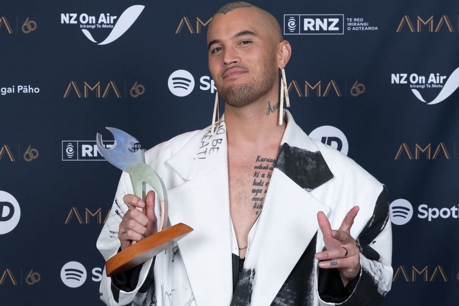 Stan Walker at the 2025 Aotearoa Music Awards
