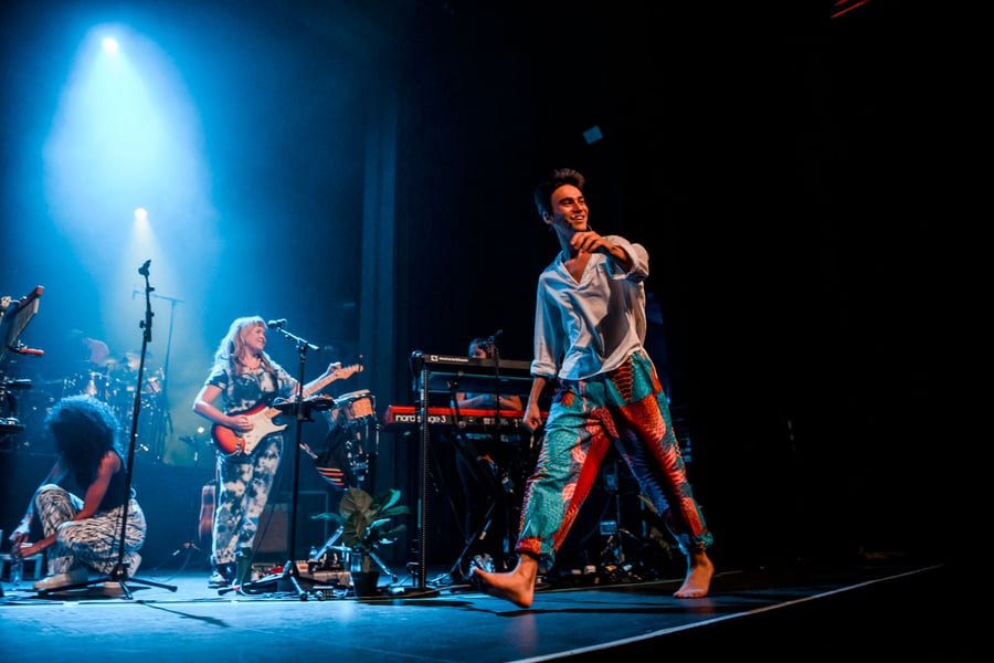 Jacob Collier performing at the Enmore Theatre