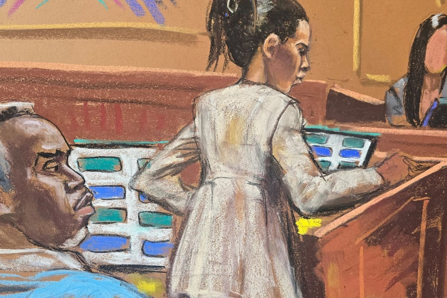 Sean Combs trial courtroom sketch