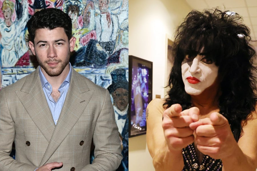 Nick Jonas and Paul Stanley