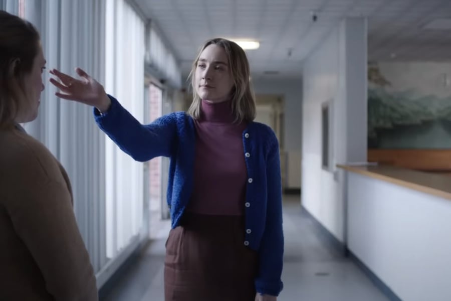 Saoirse Ronan in Talking Heads music video