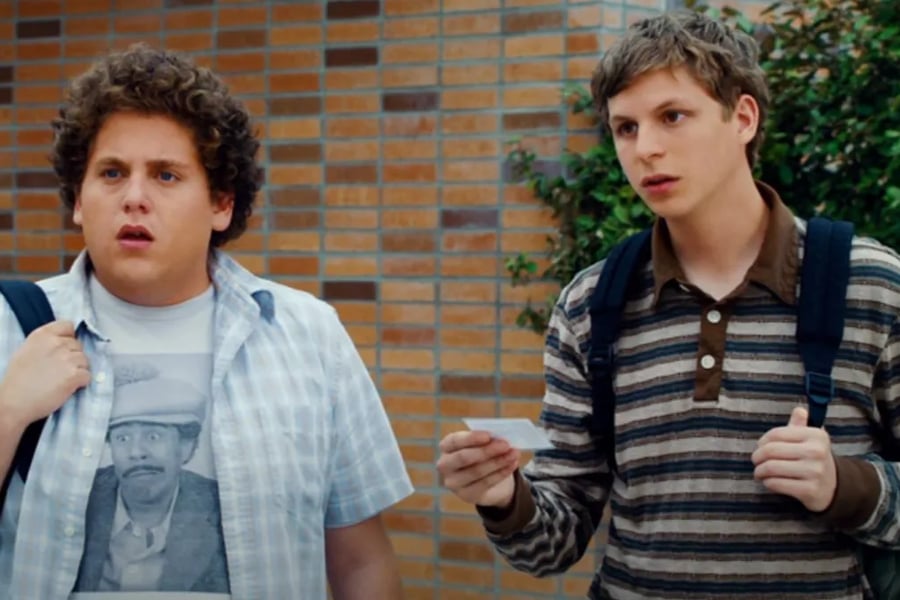 Jonah Hill and Michael Cera in Superbad