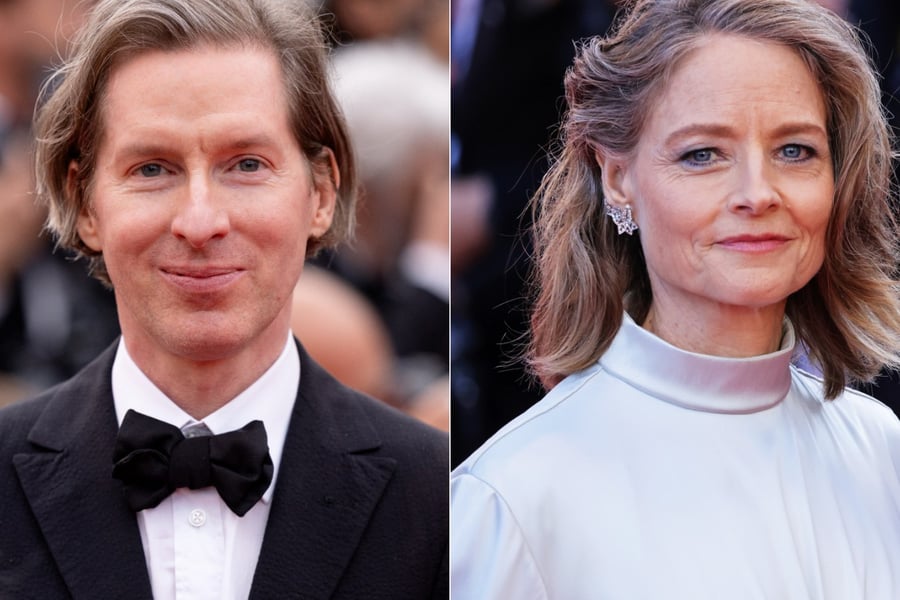 Wes Anderson and Jodie Foster