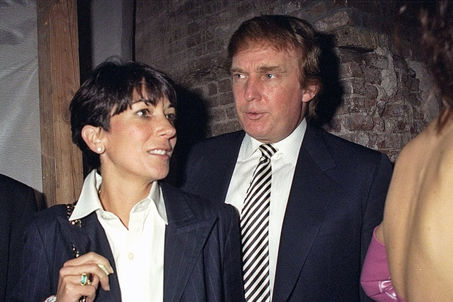 Ghislaine Maxwell and Donald Trump