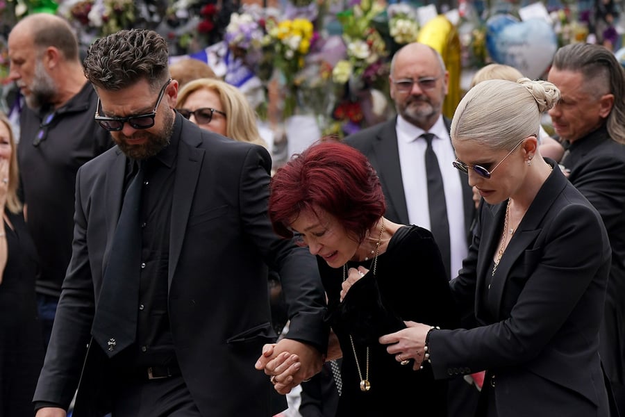 Ozzy Osbourne family gather at funeral