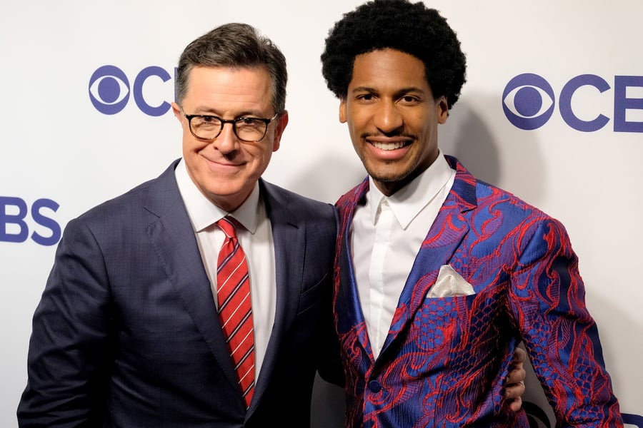 Stephen Colbert and Jon Batiste