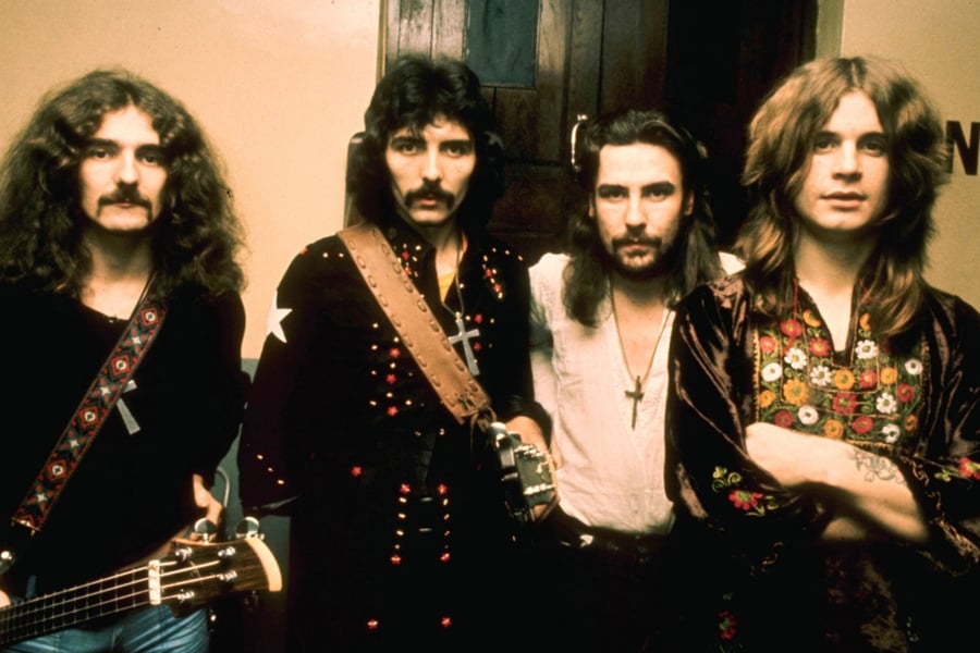 Black Sabbath, 1970s: Geezer Butler, Tony Iommi, Bill Ward, and Ozzy Osbourne
