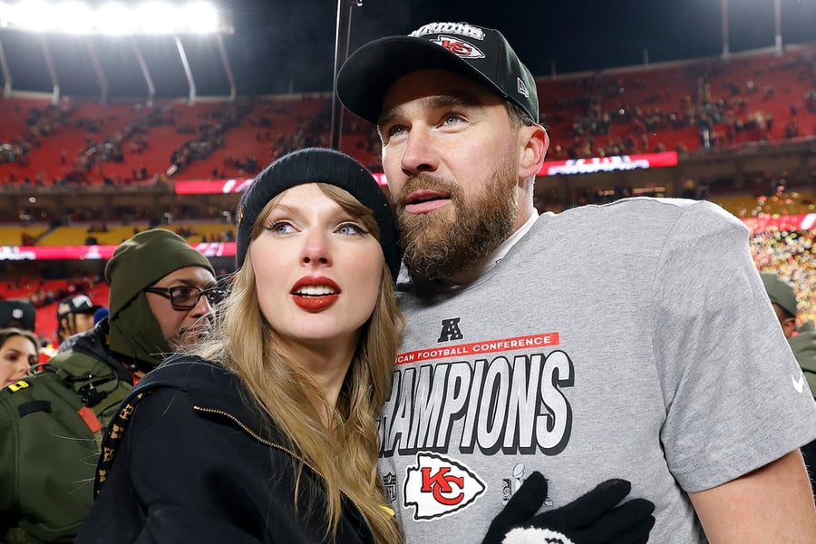 Taylor Swift and Travis Kelce