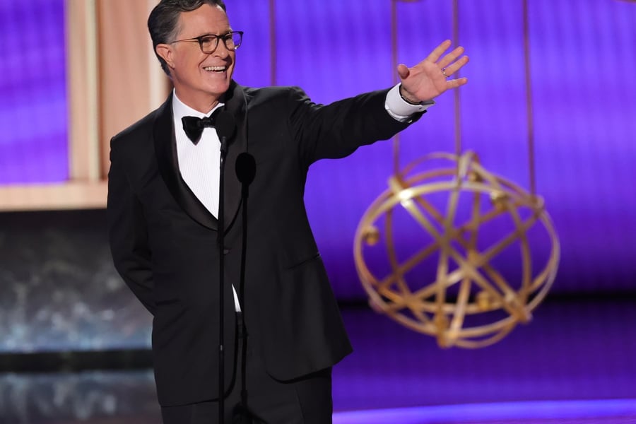 Stephen Colbert at the 2025 Emmys