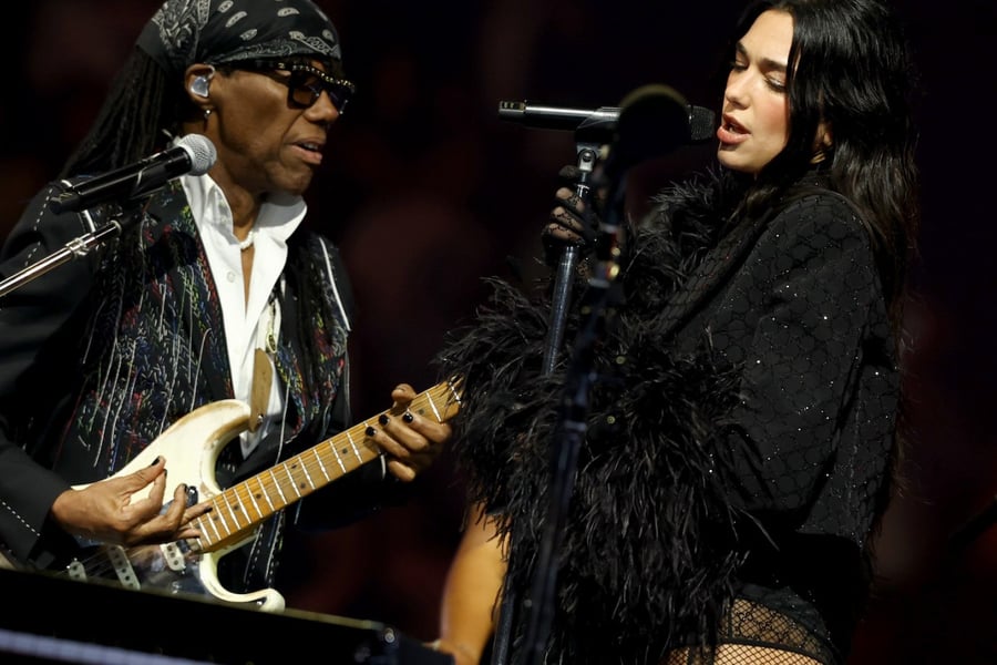 Nile Rodgers and Dua Lipa