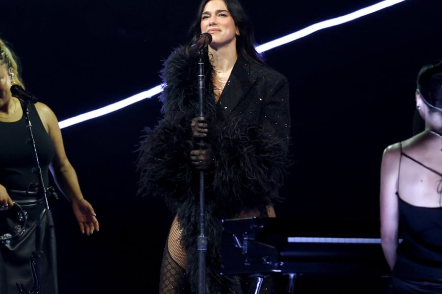 Dua Lipa performs live