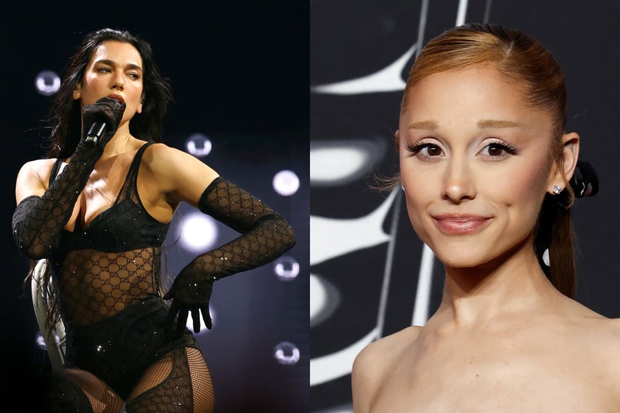 Dua Lipa and Ariana Grande