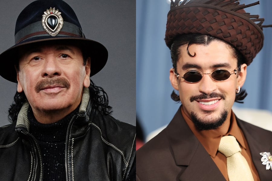 Carlas Santana and Bad Bunny