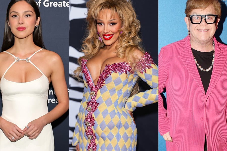 Olivia Rodrigo, Doja Cat and Elton John