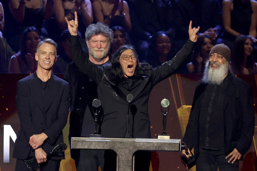 Soundgarden members at Rock & Roll Hall of Fame ceremony