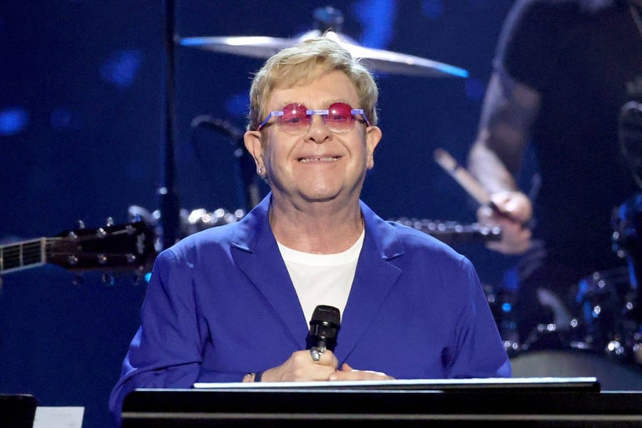 Elton John at Rock & Roll Hall of Fame ceremony