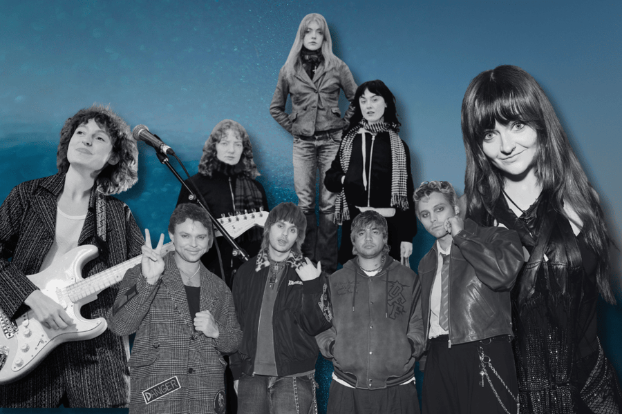 Photo illustration featuring Australian acts