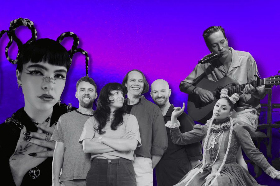 Photo collage featuring New Zealand music acts