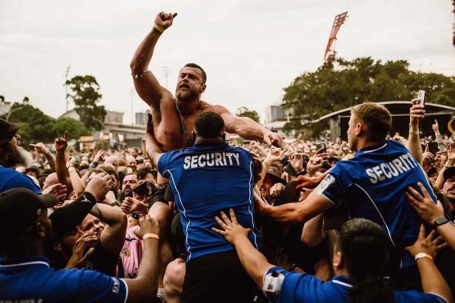 A fan at Good Things Festival