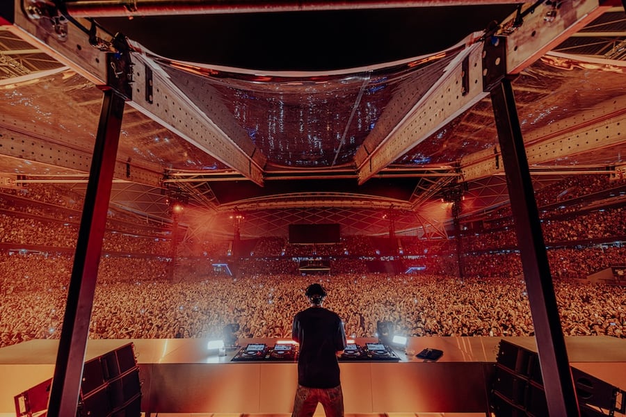 Dom Dolla at Allianz Stadium