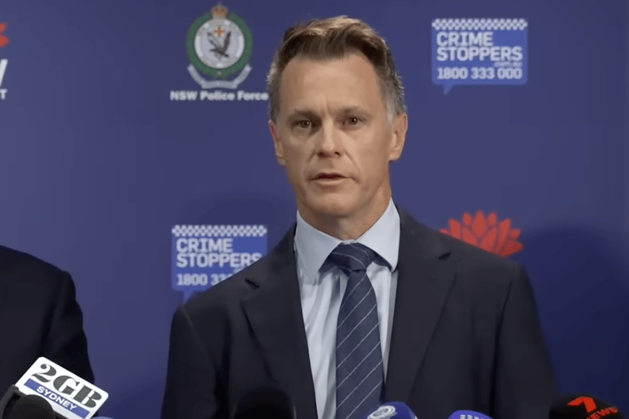 NSW Premier Chris Minns during a press conference