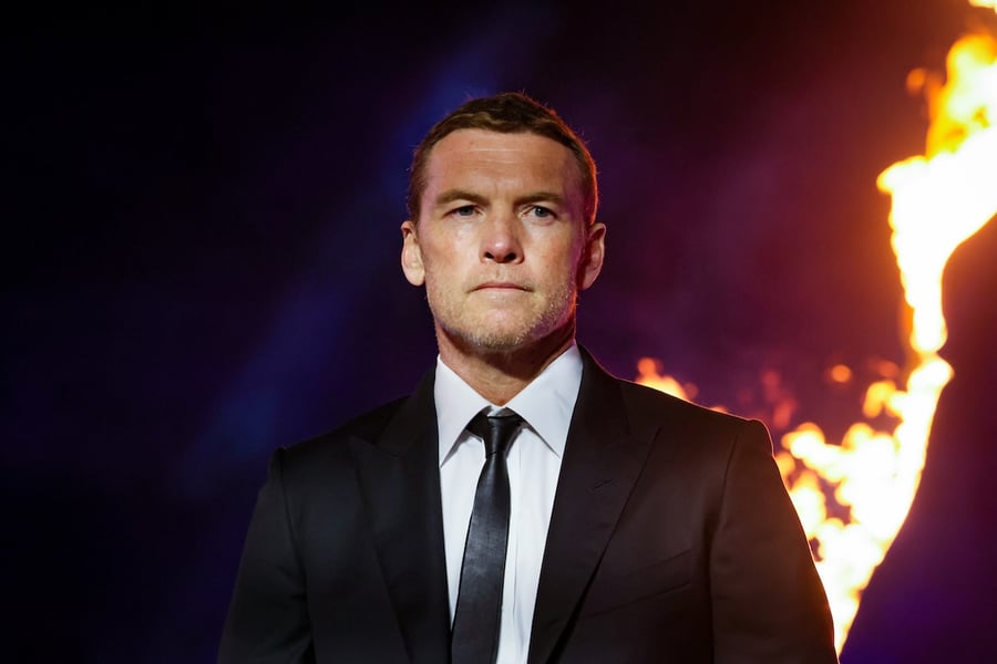 HOLLYWOOD, CALIFORNIA - DECEMBER 01: Sam Worthington attends the world premiere of 20th Century Studios "Avatar: Fire and Ash" at The Dolby Theatre in Hollywood, California on December 01, 2025. (Photo by Rodin Eckenroth/Getty Images for 20th Century Studios)