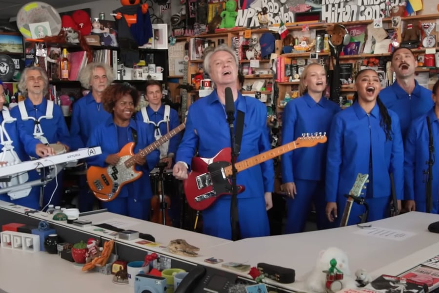 David Byrne on NPR's Tiny Desk