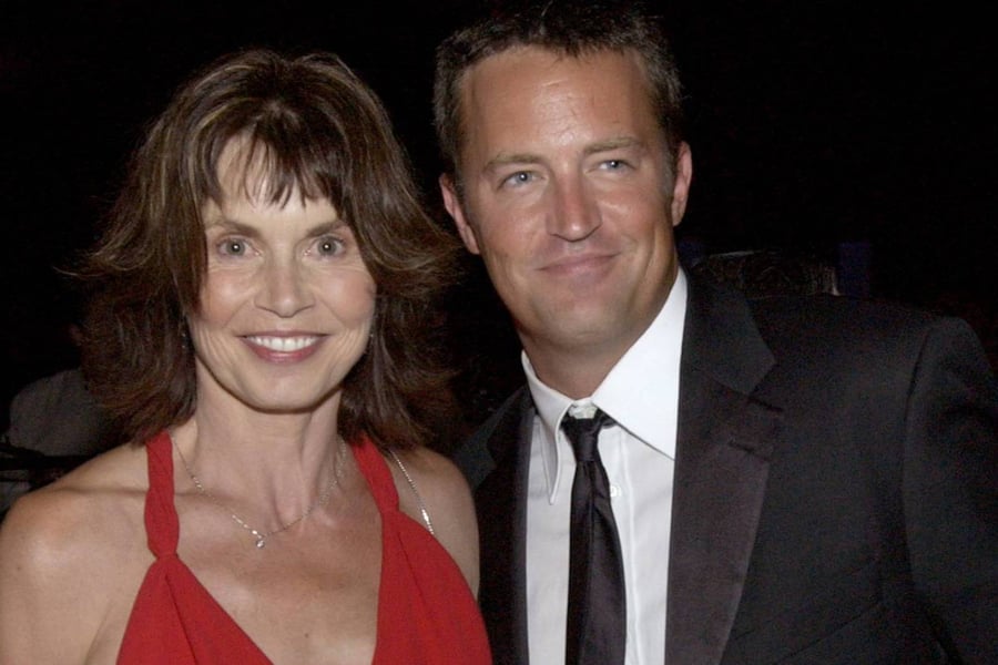 Matthew Perry with mother