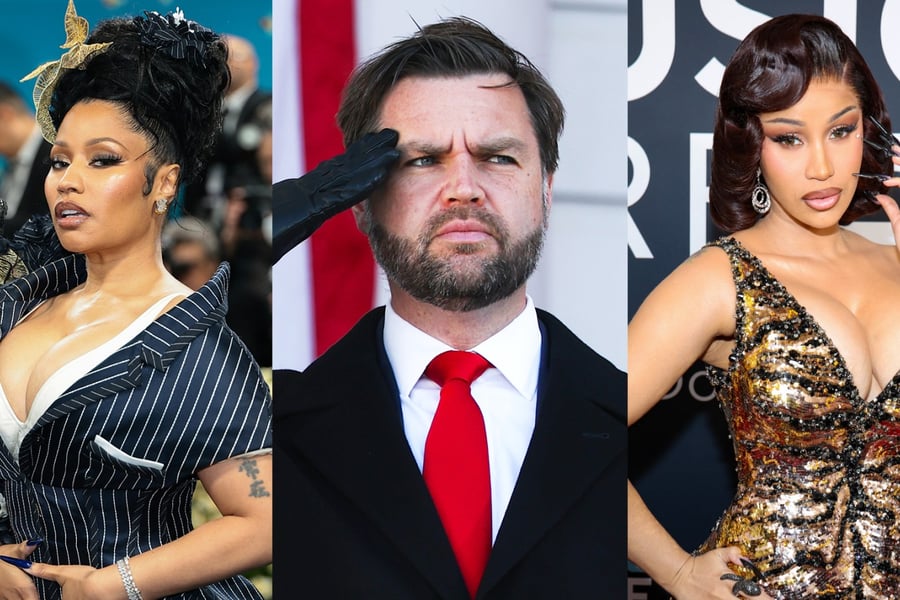 Nicki Minaj, JD Vance and Cardi B