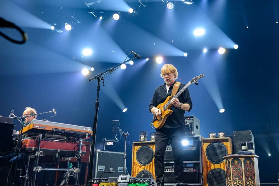 Trey Anastasio and Phish perform at the MVP Arena