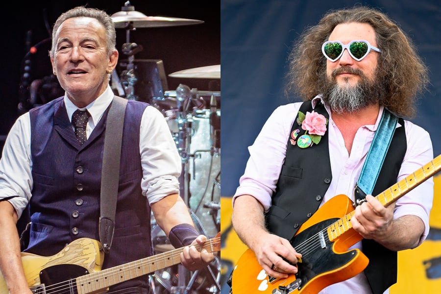 Bruce Springsteen and My Morning Jacket's Jim James.