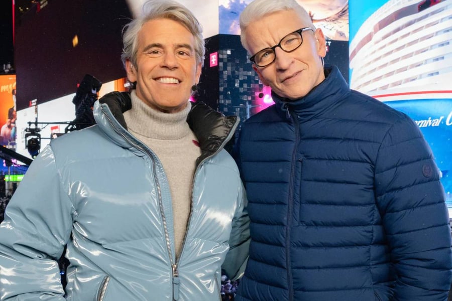 Andy Cohen and Anderson Cooper host CNN's "New Year's Eve Live"