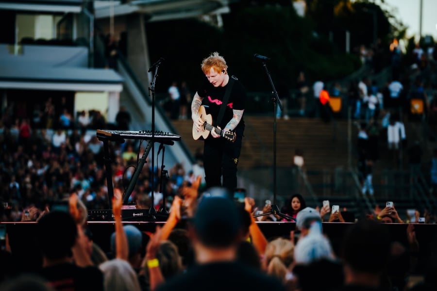 Ed Sheeran Loop Tour 2026 concert at Go Media Stadium, Auckland, New Zealand on Friday 16th January 2026.