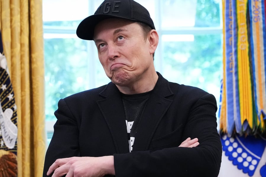 Elon Musk in the Oval Office of the White House on May 30, 2025.