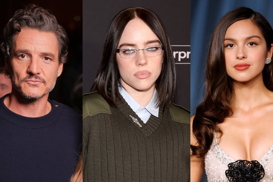Pedro Pascal, Billie Eilish and Olivia Rodrigo