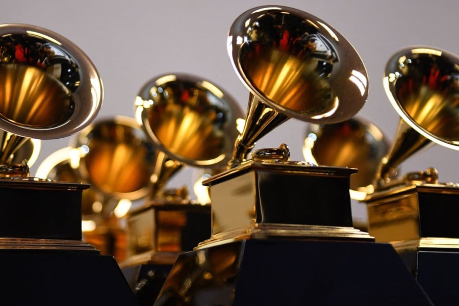 Grammy Award trophies