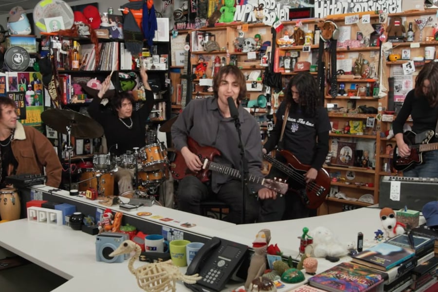 Geese's NPR Tiny Desk concert
