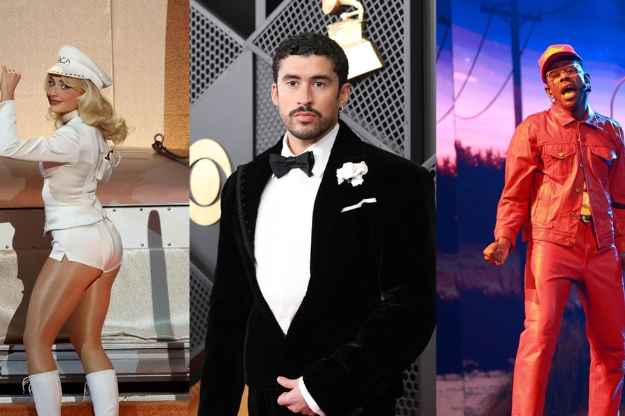 Sabrina Carpenter, Bad Bunny and Tyler, the Creator