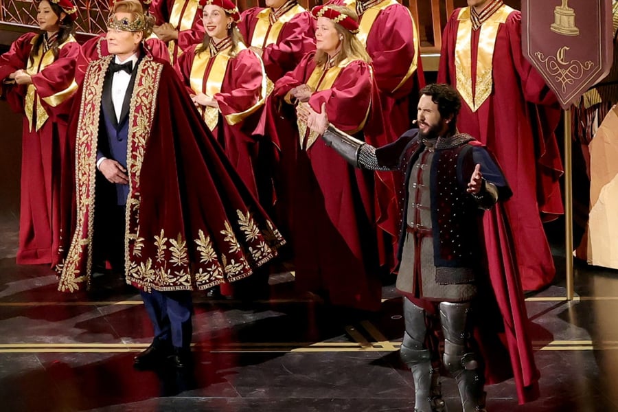 Conan O'Brien's Academy Awards monologue culminated with a cameo by Josh Groban.