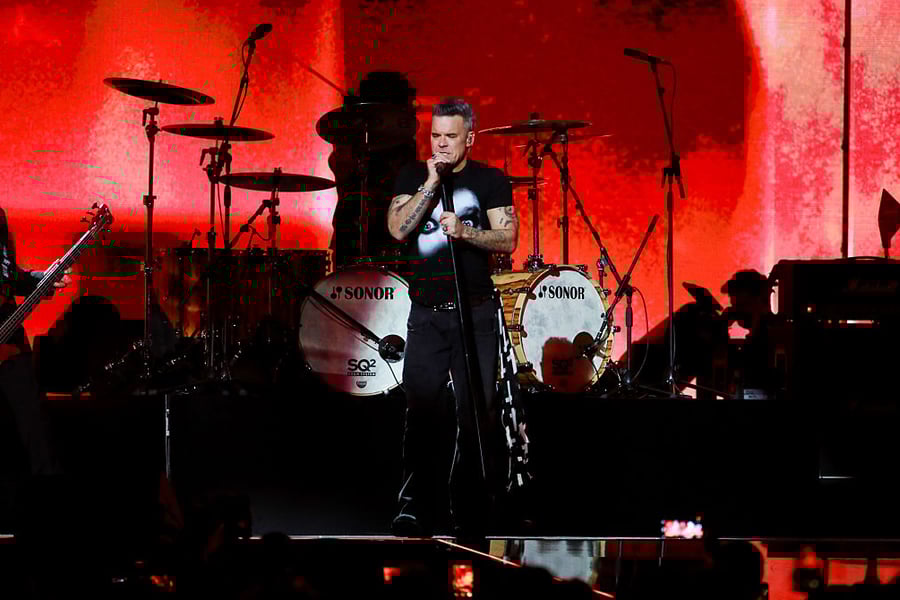 Robbie Williams at the 2026 Brit Awards