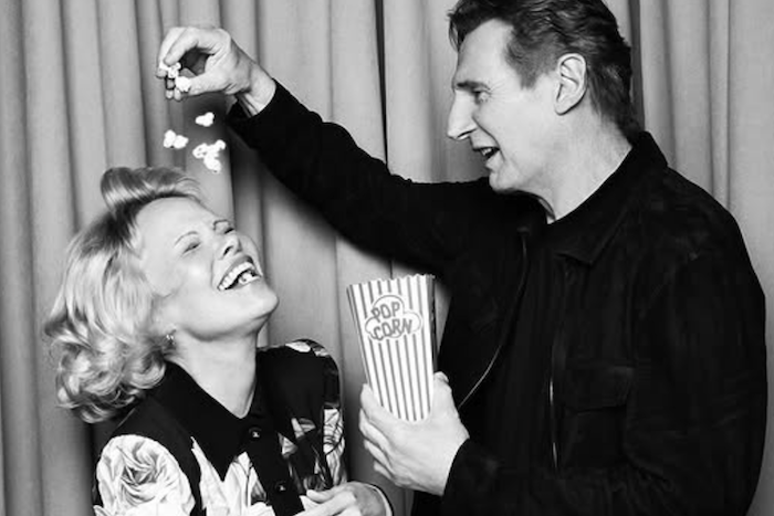 Pamela Anderson and Liam Neeson