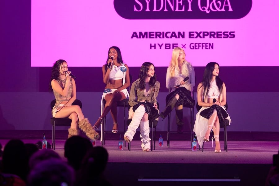 Katseye at the Sydney Q&A event