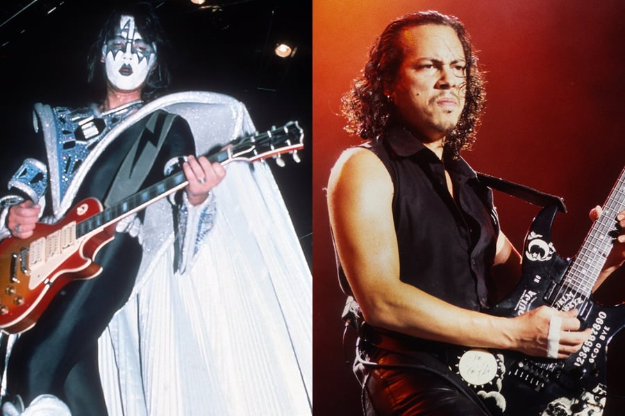 Ace Frehley and Kirk Hammett