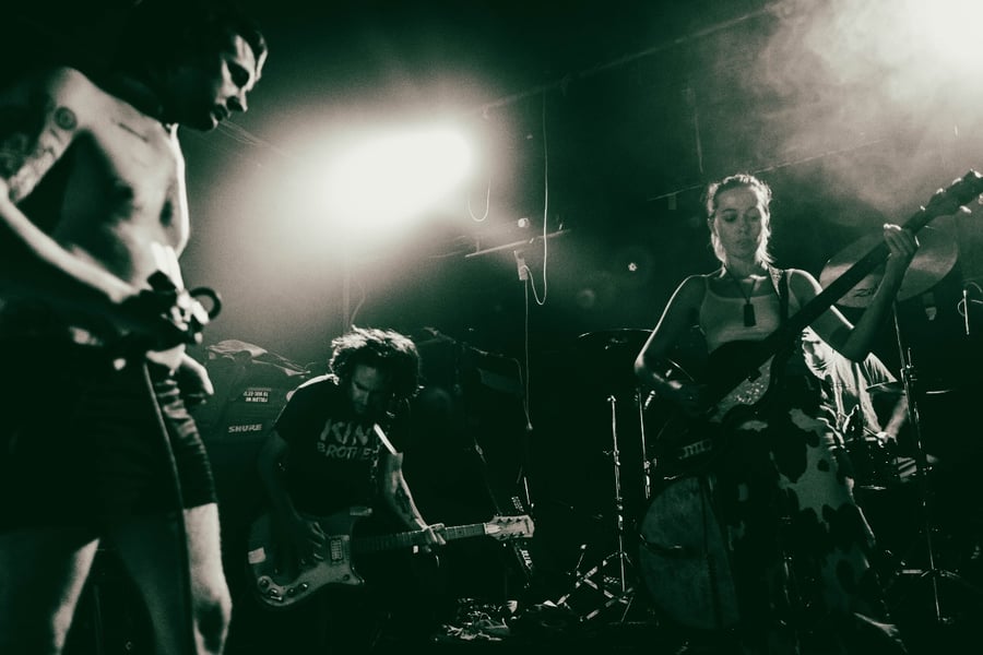 Cindy perform live at a gig
