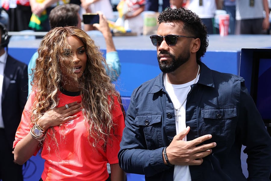 Ciara and Russell Wilson at the World Cup
