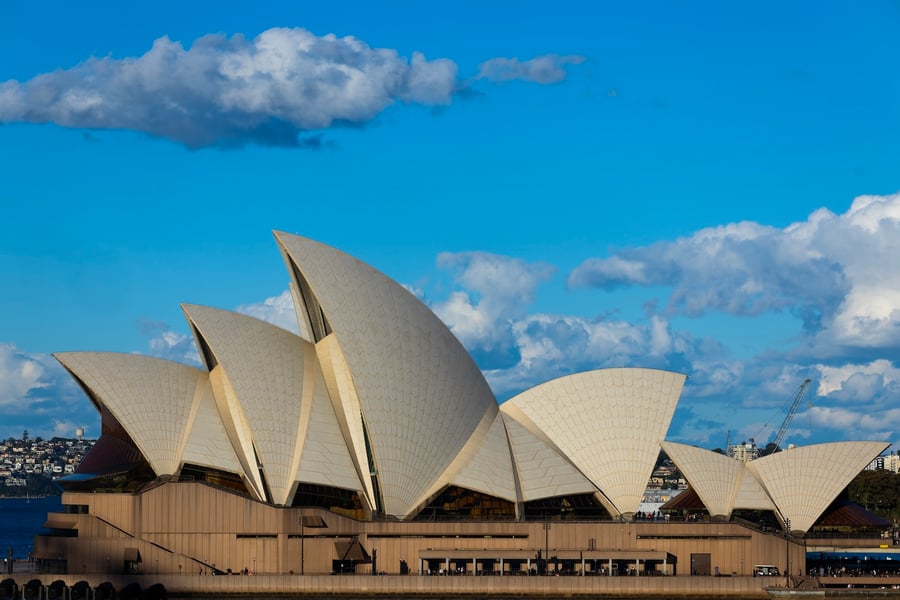 SYDNEY, AUSTRALIA - MAY 31: The Sydney Opera House at sunset ,on May 31, 2026, in Sydney, Australia.(Photo by Steve Christo - Corbis/Corbis via Getty Images)